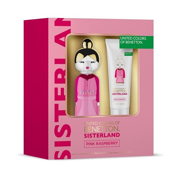 Benetton Sisterland Pink Raspberry Edt 80 ml + Body Lotion 80 ml + Body Lotion 21 dm #1