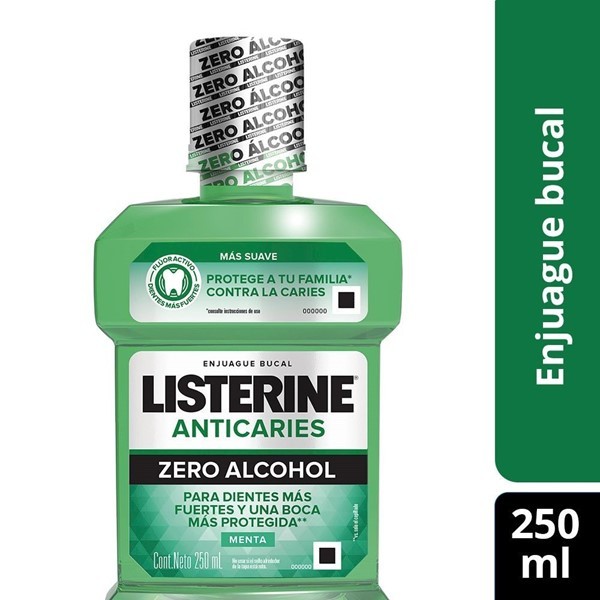 Listerine Anticaries Zero Alcohol x 250 ml alt
