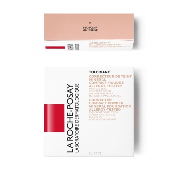 La Roche Posay Toleriane Teint Mineral Polvo Compacto Tono 11 light Beige Fps 25 alt