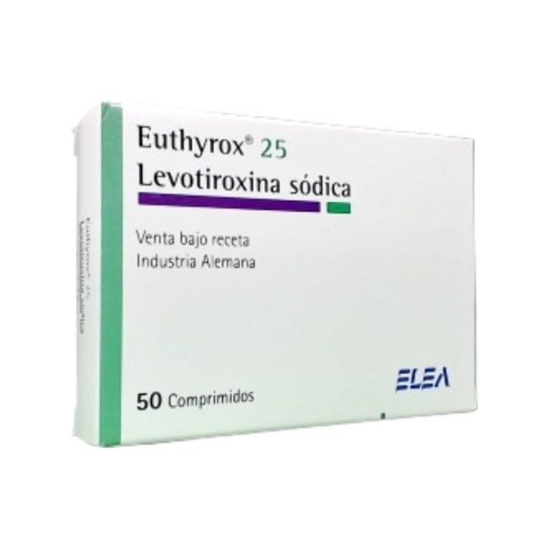Elea Euthyrox Levotiroxina 25 Mcg x 50 Comp Birranurados #1