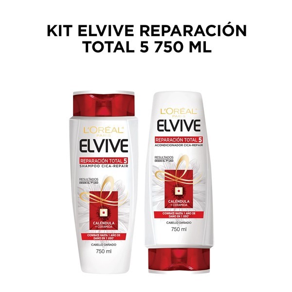 Elvive Combo Reparación 5 total 750 ml #1