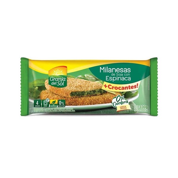 Milánesas de Espinaca Granja Del Sol 320 g alt