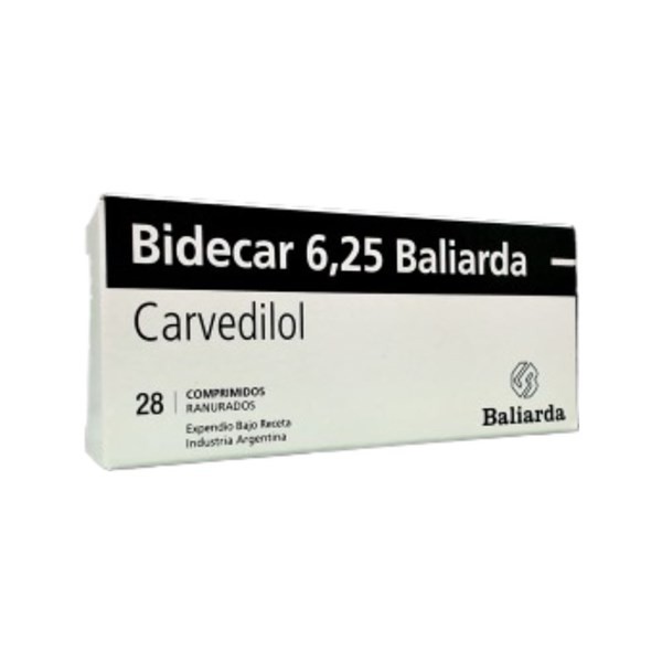 Baliarda Bidecar 6.25 Mg Carvedilol x 28 Comp Ranurados