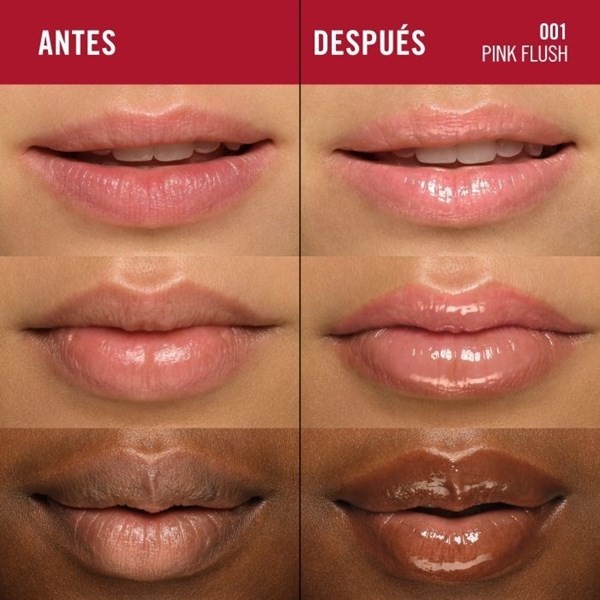 Rimmel Labial Oh My Gloss Color 001 Pink Flush alt