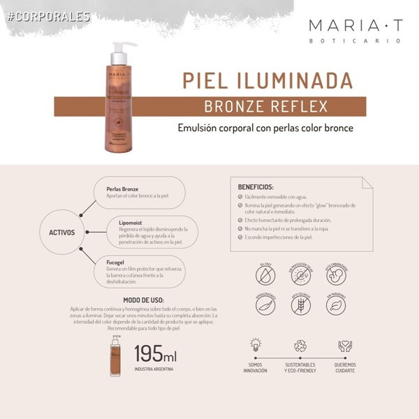 Maria T Boticario Emulsion Corporal Con Color Hidratante 195 ml alt