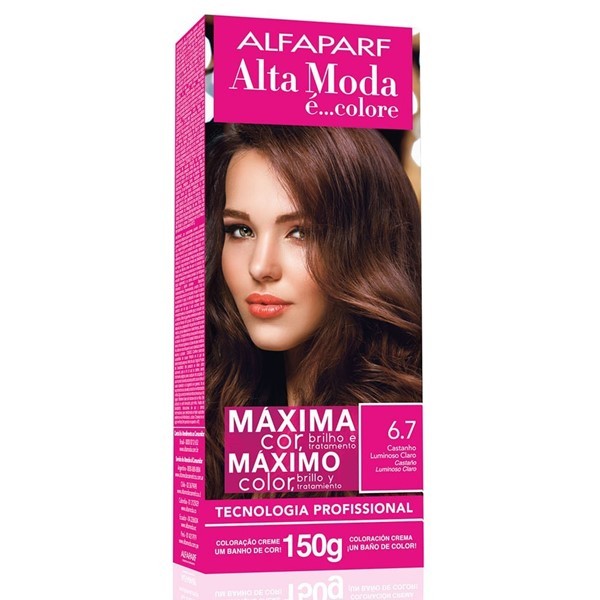 Alfaparf Alta Moda Kit Coloracion 6.7 Castaño Luminoso Claro