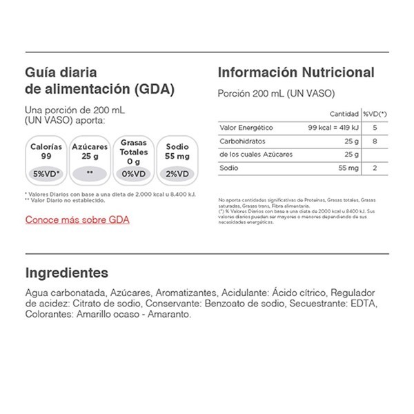 Gaseosa Fanta Naranja 354 Ml alt