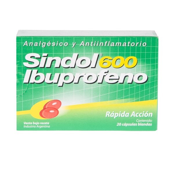 Aspen Pharma Sindol Ibuprofeno 600 Mg x 20 Cáps Blandas #1