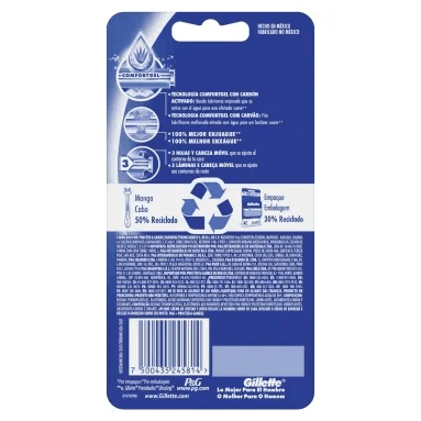 Maquina Afeitar Desechable Gillette Prestobarba Carbono 8 Uds alt
