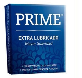 PRESERVATIVO PRIME LUBRICADOS X3 AZUL #1