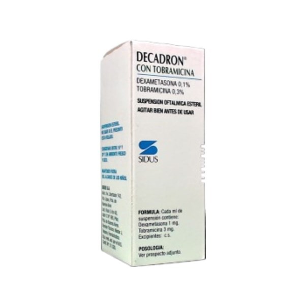 Sidus Decadron con Tobramicina + Dexametasona Suspensión Oftálmica x 5 ml #1