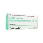Montpellier Dbi Ap Metformina 500 Mg x 30 Comp Recubiertos #1