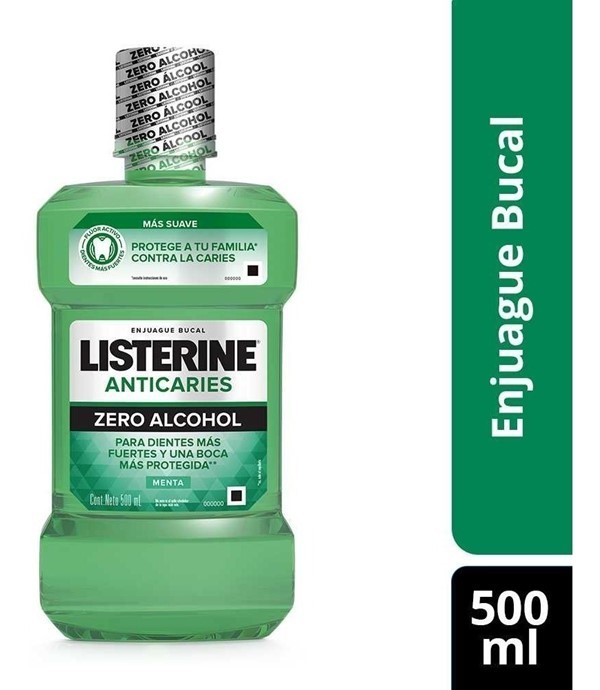 Listerine Enjuague Bucal Zero Anticaries 500 ml #1