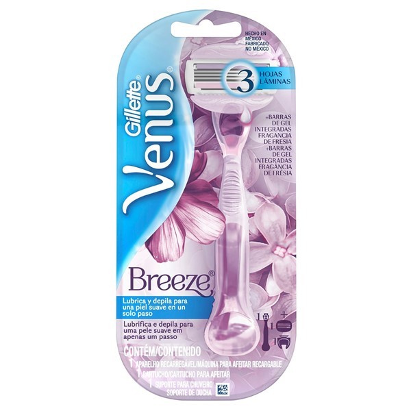 Máquina de Afeitar Gillette Venus Breeze Recargable + 1 Cartucho #1
