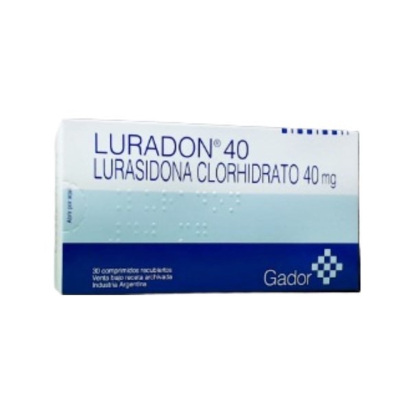 Gador Luradon 40 40 Mg Lurasidona,Clorhidrato x 30 Comp #1