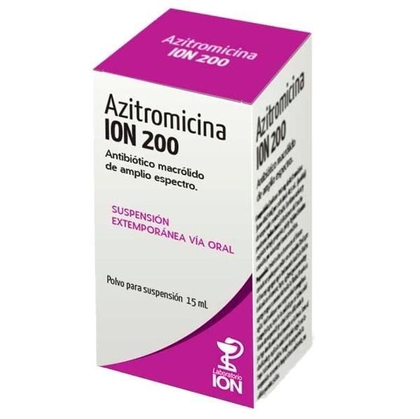 Azitromicina Ion 200 mg | Suspension 15 ml | Azitromicina 