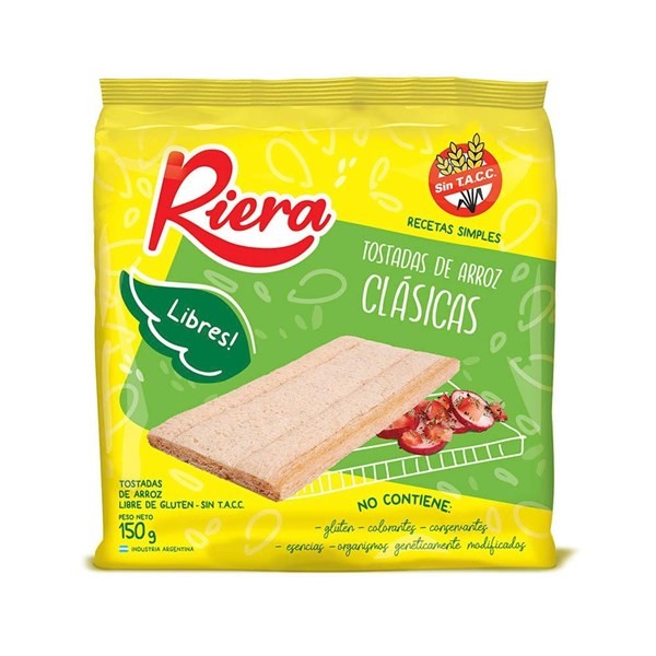 Tostadas de Arroz Clásica Lib Riera S/ Tacc 12X1 #1