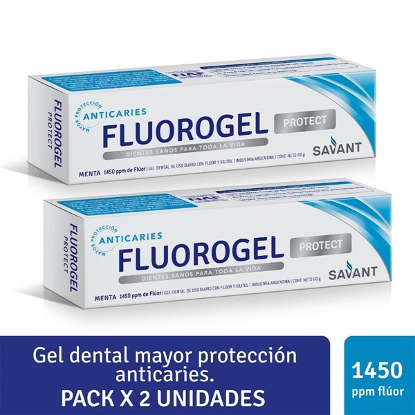 Fluorogel Gel Dental Con Fluor Protect Menta 60 gr (Pack 2 Unidades) #1