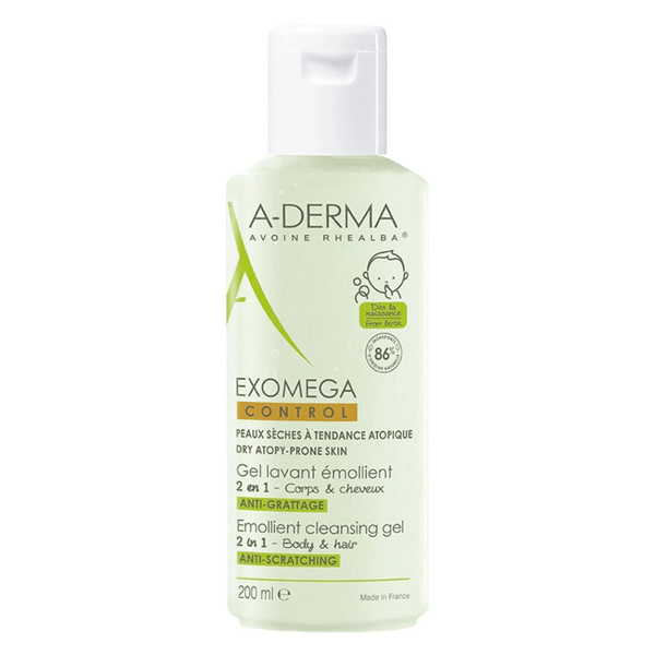 Aderma Exomega Gel De Higiene Emoliente 2 En 1 x500ml