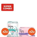 Combo Enjoy Protector Diario Anatómico x 2 un x 60 un C/U + Toallas Femeninas Tanga Con Alas x 2 un x 8 un C/U #1