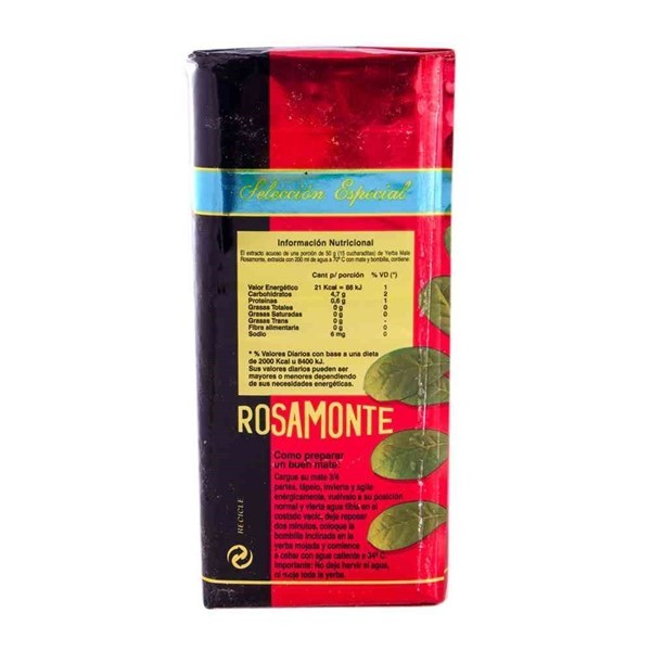 Yerba Mate Rosamonte Con Palo 1 Kg alt
