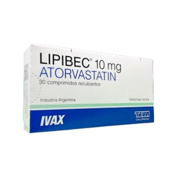 Teva Lipibec Atorvastatín 10 Mg x 30 Comp Recubiertos #1
