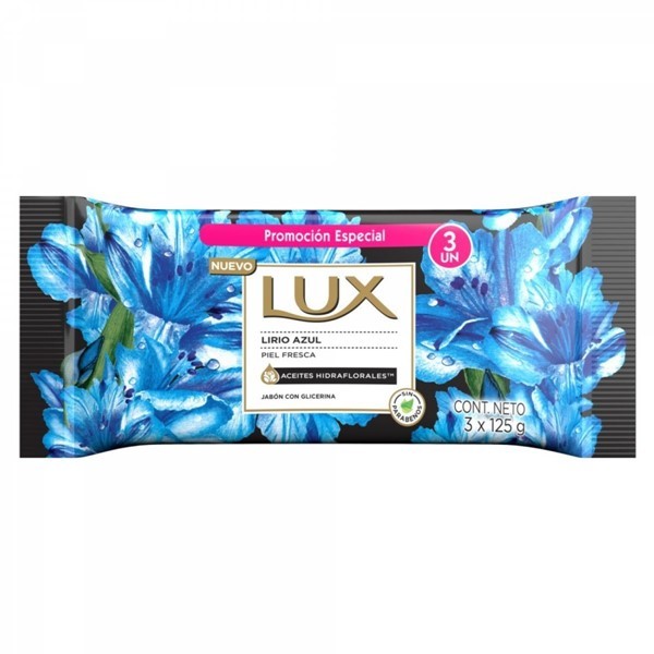 Lux Jabon Pastilla Lirio Azul 125 gr (3 Unidades) alt