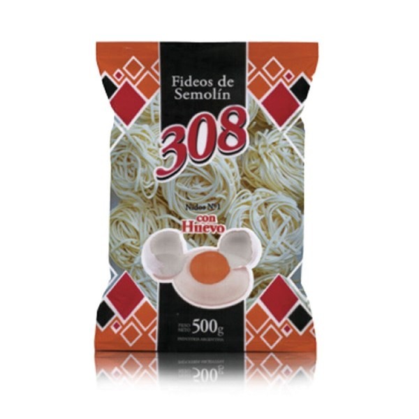 Fideos Cinta Nido 308 Nº 1 Al Huevo 500 G. #1