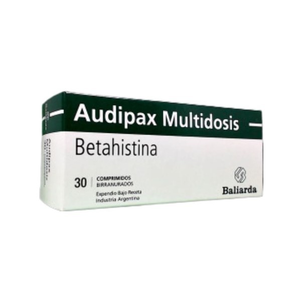Baliarda Audipax Multidosis Betahistina 24 Mg x 30 Comp Birranurados #1