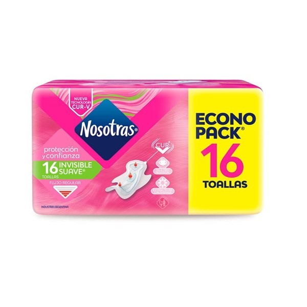 Toalla Femenina Nosotras Invisible Con Caléndula x 16 un #1