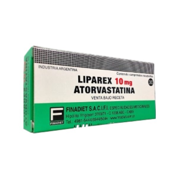 Finadiet Liparex Atorvastatina 10 Mg x 30 Comp Recubiertos #1