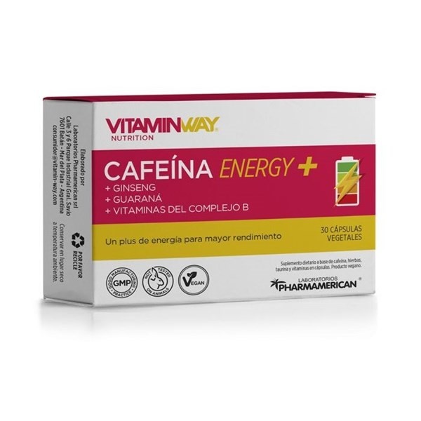 Vitamin Way Cafeína Energy + Energía Y Rendimiento Físico #1