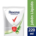 Rexona Aloe Antibacterial Jabón Líquido Repuesto X 220 ml #2