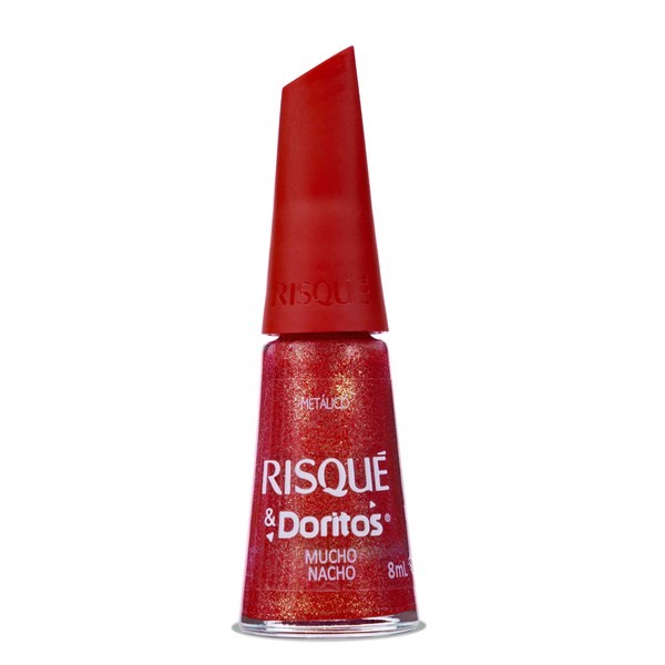 Risque Esmalte de Uñas Hipoalergénico Doritos Color Mucho Nacho Metálico