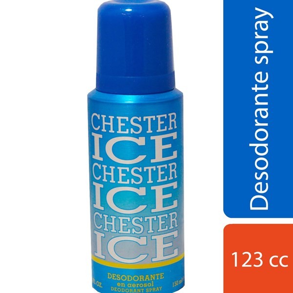 Desodorante Chester Ice en Aerosol Masculino 123 cc. #1