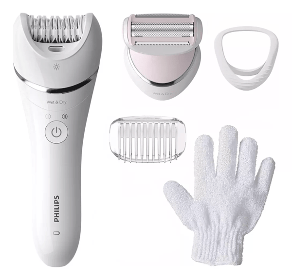 Depiladora Philips Serie 8000 Bre712 Inalambrica Hasta 40 min Con Luz #1