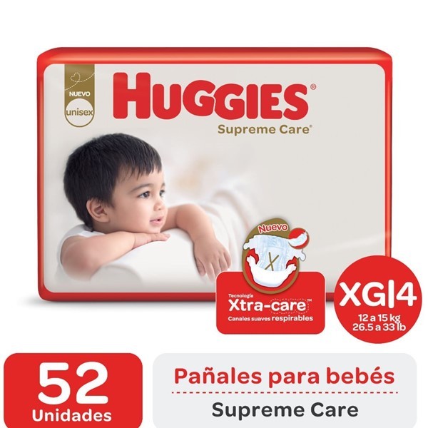 Huggies Pañales Supreme Care Xg (52 Unidades) #1