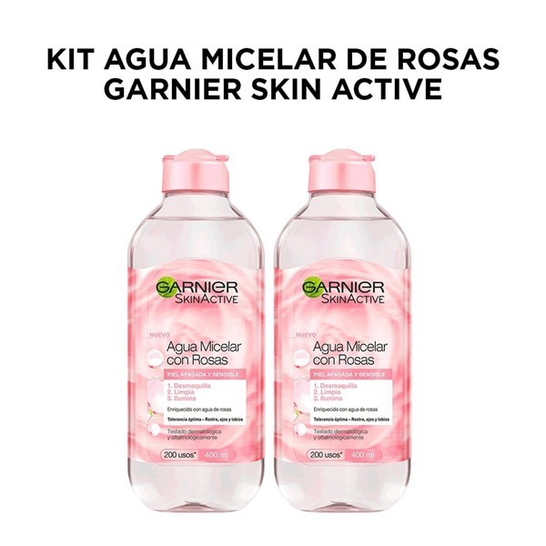 Garnier Combo  agua Micelar de Rosas Skin Active #1