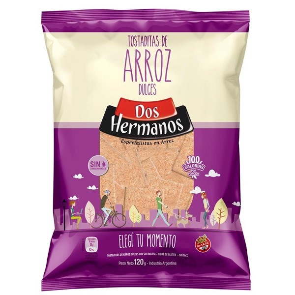 Tostadas De Arroz Dulces Dos Hermanos X120g #1