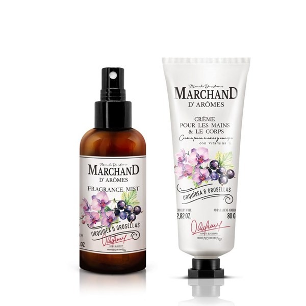 Marchand D`Aromes Cubo Duo Orquidea & Rosella (Edp + Crema de Manos Y Cuerpo)