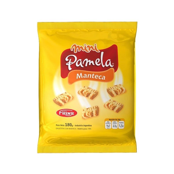 Galletitas Mini Pamela Manteca 180 Gr #1