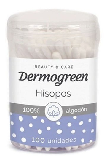 Dermogreen Hisopos de Algodón 100 Unidades #1