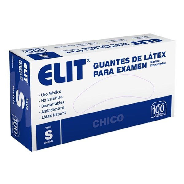 Elit Guantes de Látex para Exámen Talle Small / Chico 100 (Unidades) #1