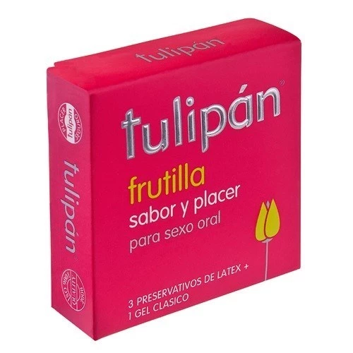 Tulipán Preservativos Frutilla X 3