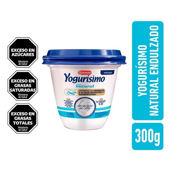 Yogur Natural Conicet Endulzado Yogurisimo 300 gr #1
