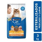 Alimento Gatos Cat Chow Esterilizados Pescado Carne 3k #1