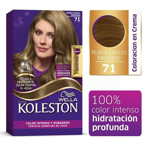 Koleston Coloracion en Crema Kit Rubio Ceniza Mediano 71
