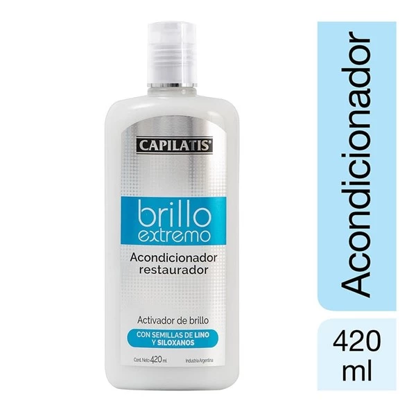 Capilatis Acondicionador Restaurador Línea Brillo Extremo 420
