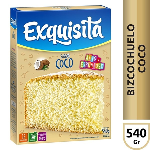 Exquisita Bizcochuelo Coco X540 Gr