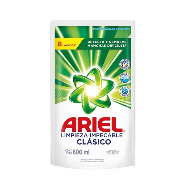 Ariel Jabon Liquido Clasico Sachet 800 ml alt